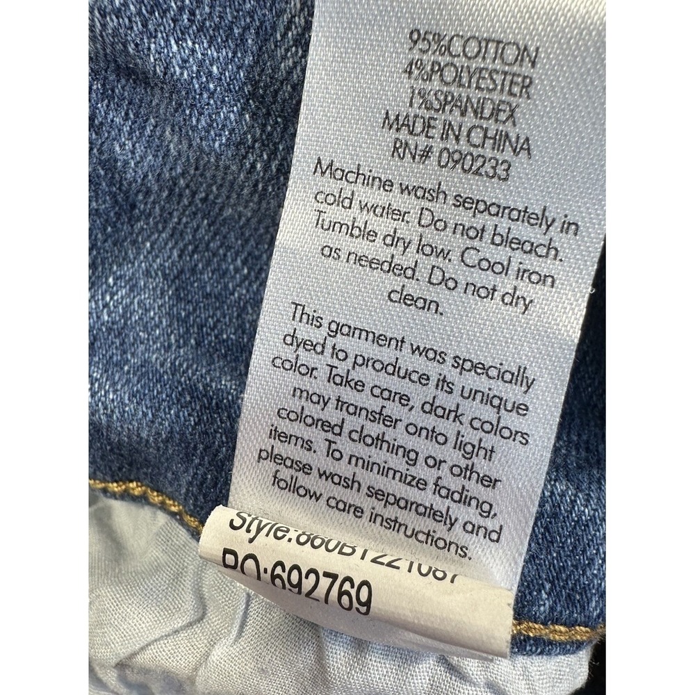 Pacsun Jeans Womens 25 28x32 Blue Low Rise Boot Stretch Frayed Hem Festival - Picture 12 of 12